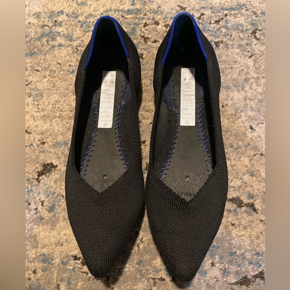 Rothy’s The Point - Solid Black Ballet Flat